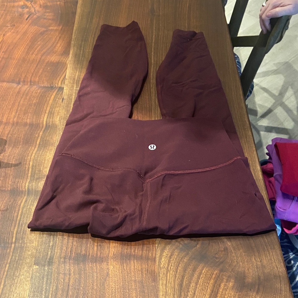 Lulu lemon maroon Leggings